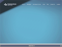 Tablet Screenshot of cornerstone-mbc.com